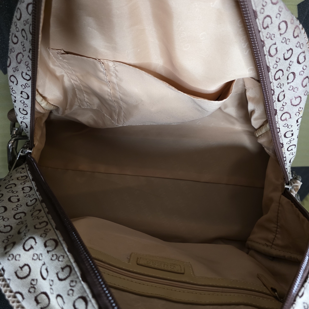 Guess Brown Tote With Elegant Pattern - image 6